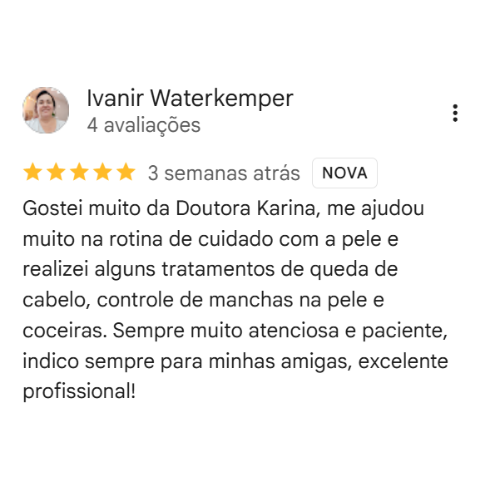 Depoimento Google Dra. Karina Bortoloto